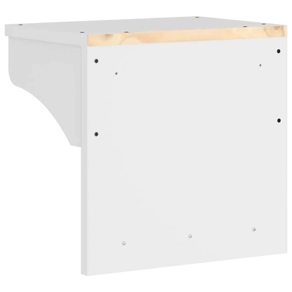 vidaXL Porte-manteau mural SANDNES blanc 43x30x42 cm bois massif pin