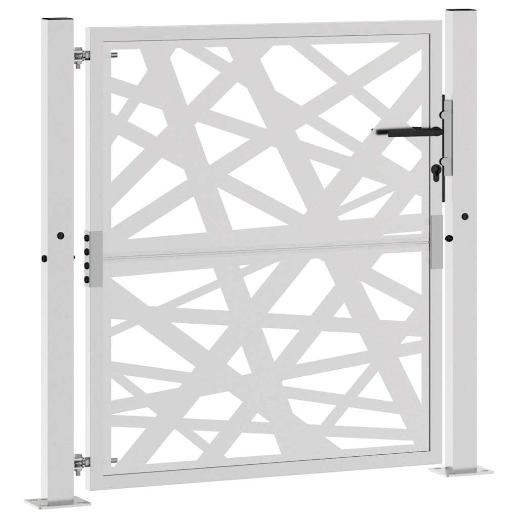 vidaXL Porte de jardin acier résistant aux intempéries design lumière
