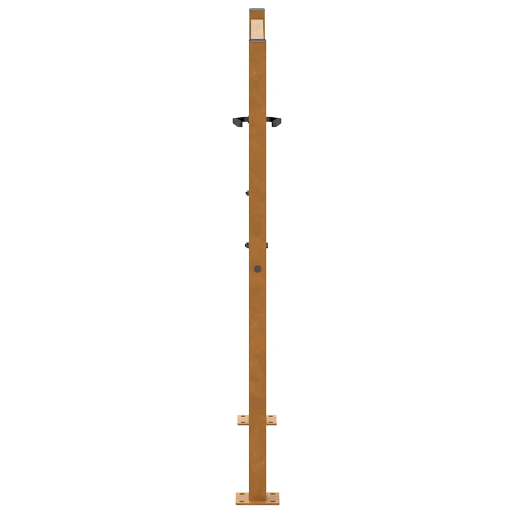 vidaXL Porte de jardin acier résistant aux intempéries design lumière