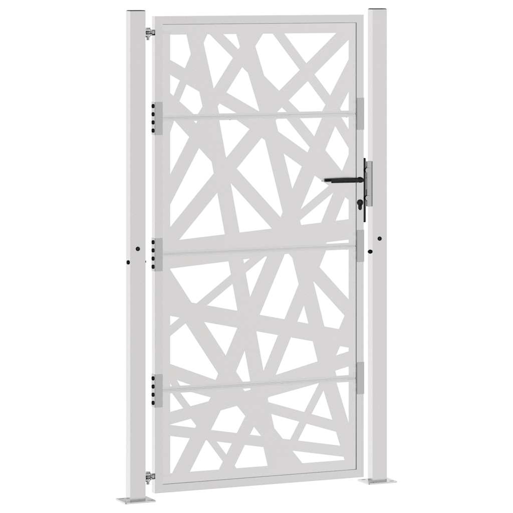 vidaXL Porte de jardin acier résistant aux intempéries design lumière