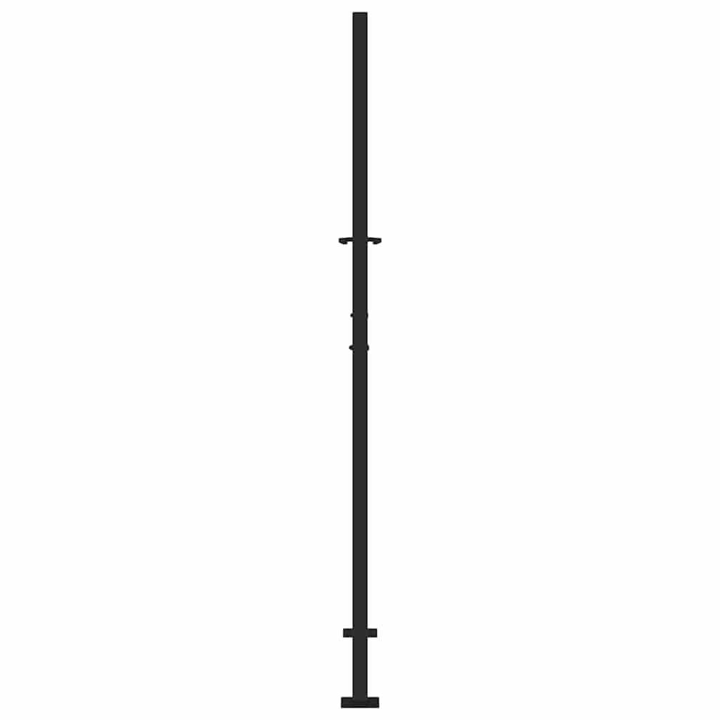 vidaXL Portail de jardin noir 105x180 cm acier conception de tracés