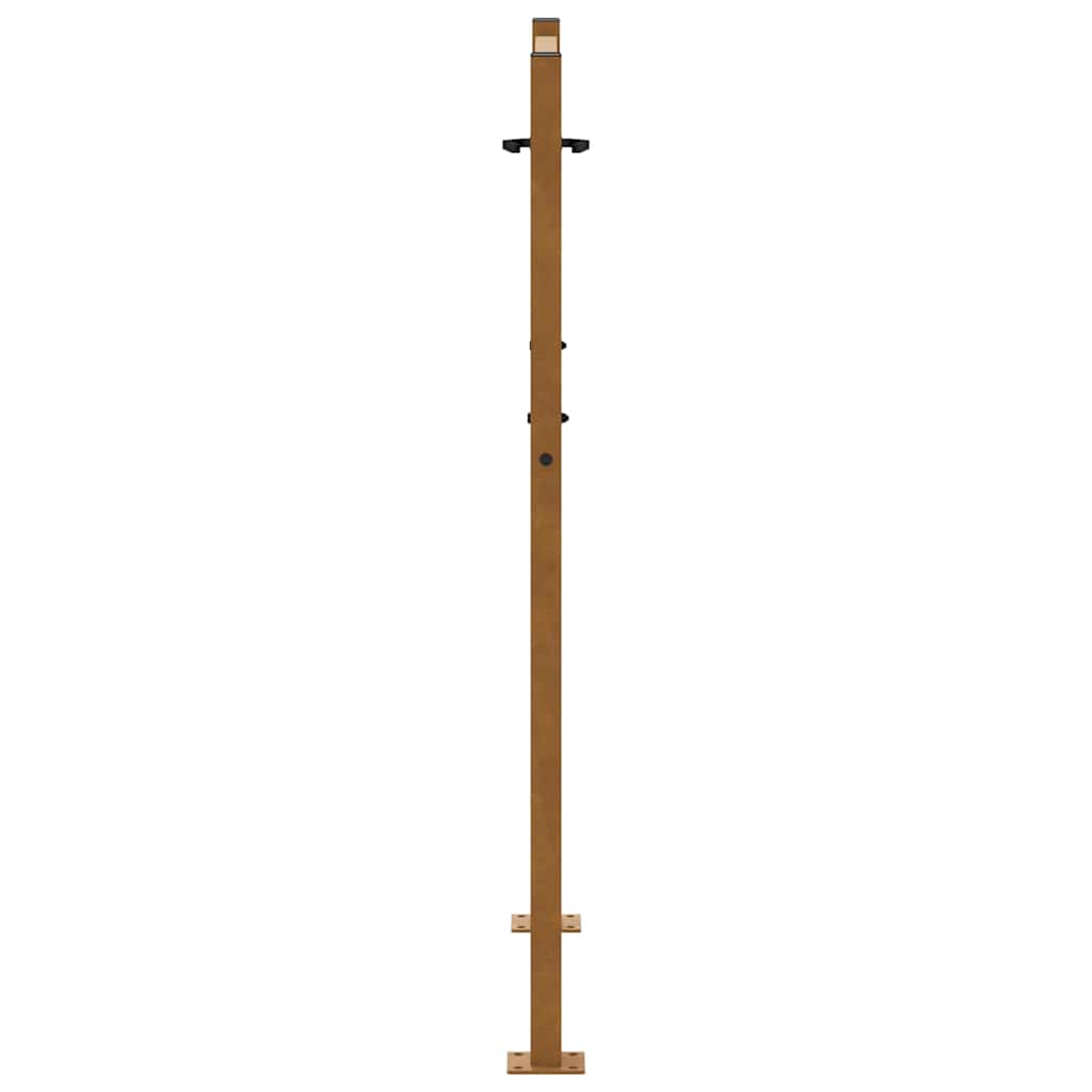 vidaXL Porte de jardin acier résistant aux intempéries design flamme
