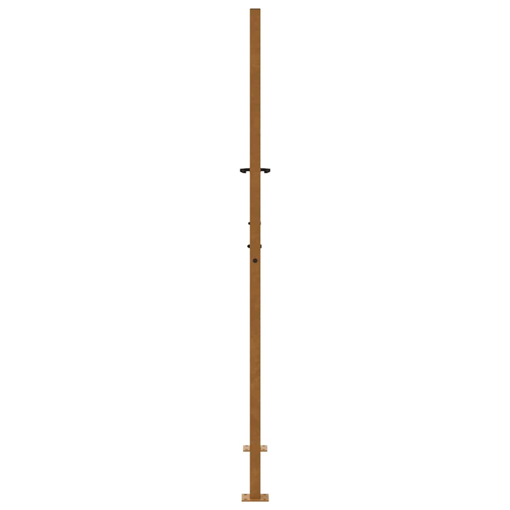 vidaXL Porte de jardin acier résistant aux intempéries design flamme