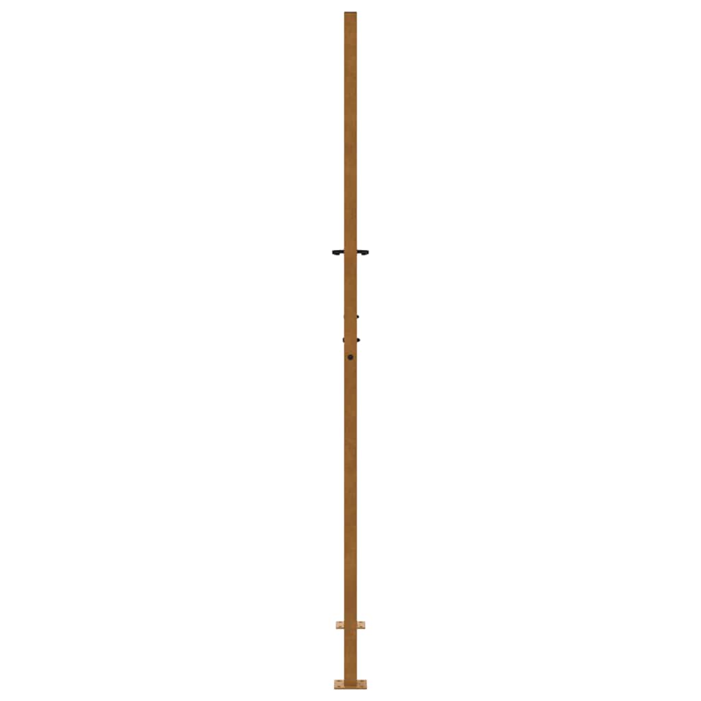 vidaXL Porte de jardin acier résistant aux intempéries design flamme
