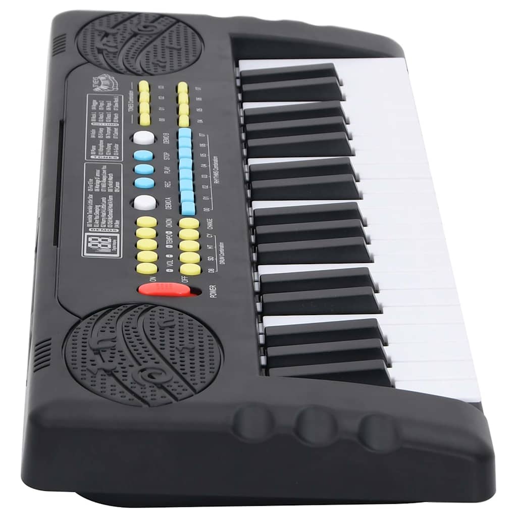 vidaXL Clavier de piano électrique 37 touches et microphone d'enfants