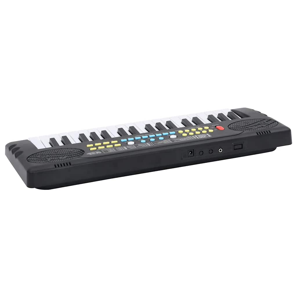 vidaXL Clavier de piano électrique 37 touches et microphone d'enfants