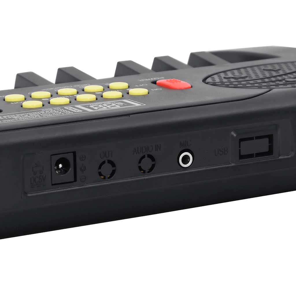 vidaXL Clavier de piano électrique 37 touches et microphone d'enfants