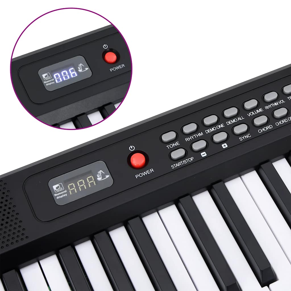 vidaXL Clavier de piano électrique 88 touches avec pupitre pliable