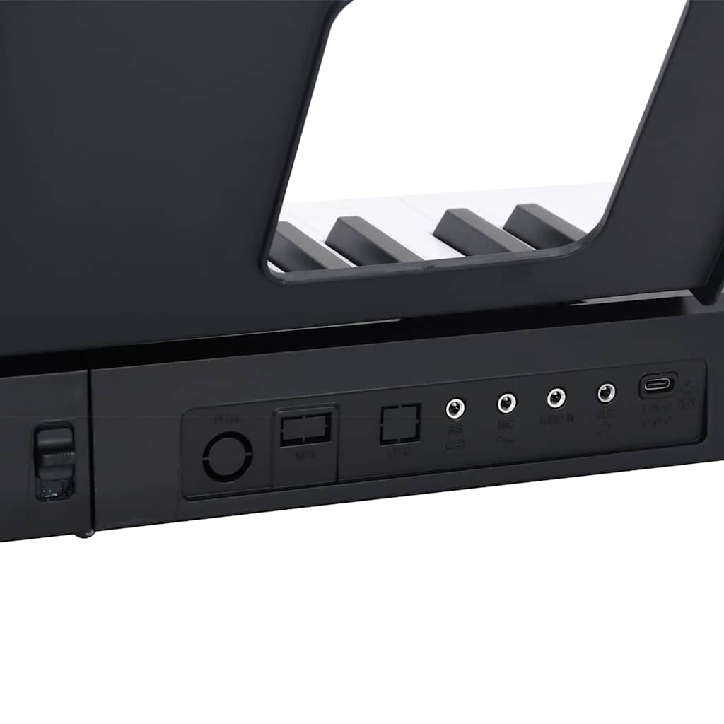 vidaXL Clavier de piano électrique 88 touches avec pupitre pliable