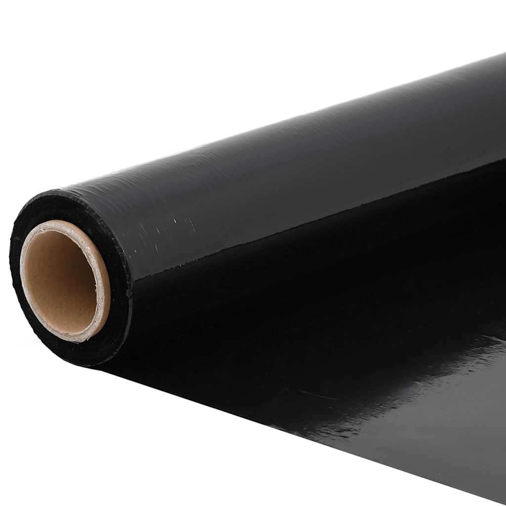 vidaXL Film étirable 6 pcs noir 30 μm 50 cm x 150 m