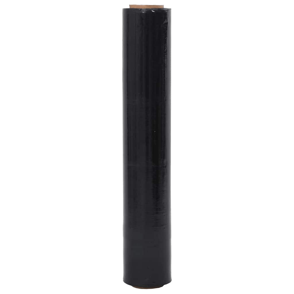 vidaXL Film étirable 6 pcs noir 20 μm 50 cm x 300 m
