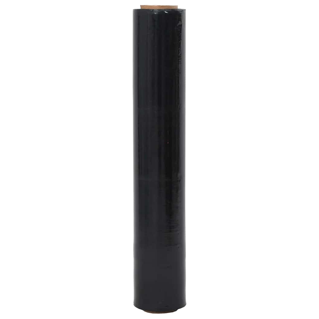 vidaXL Film étirable 6 pcs noir 23 μm 50 cm x 300 m