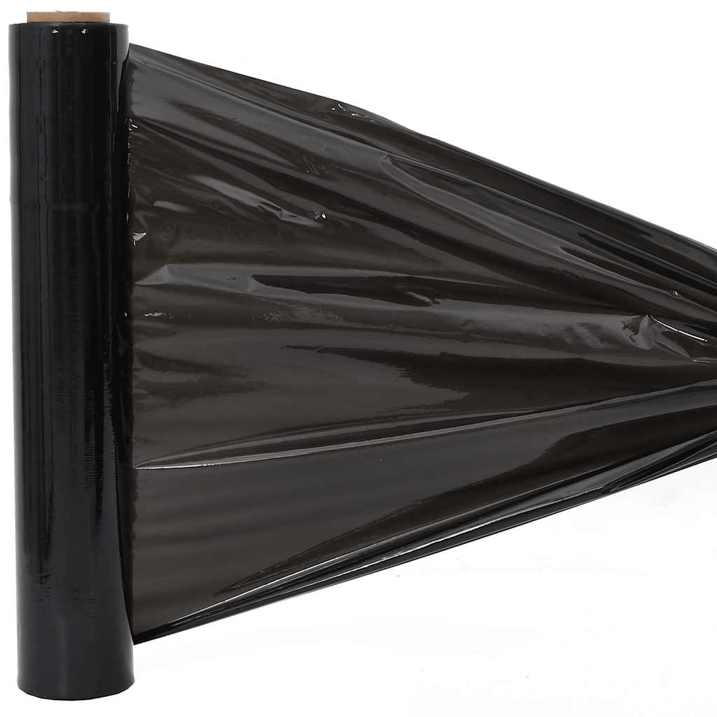 vidaXL Film étirable 6 pcs noir 23 μm 50 cm x 300 m