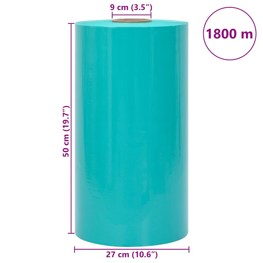 vidaXL Film étirable agricole vert 25 µm 50 cm x 1800 m