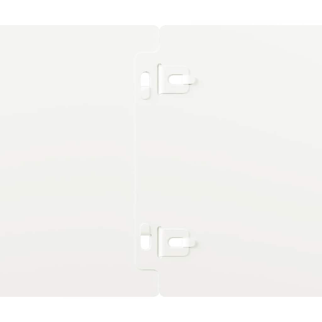 vidaXL Bordures de pelouse 10 pcs blanc 15x103 cm acier laminé à froid