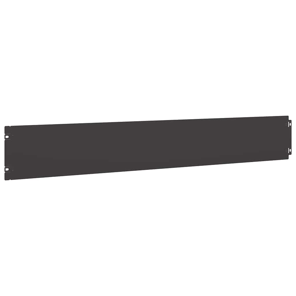 vidaXL Bordures de pelouse 50 pcs noir 15x103 cm acier laminé à froid