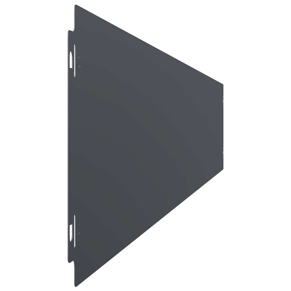 vidaXL Bordures pelouse 50pcs anthracite 15x103cm acier laminé à froid