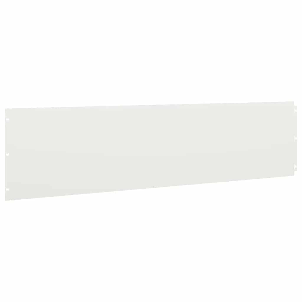 vidaXL Bordures de pelouse 10 pcs blanc 25x103 cm acier laminé à froid