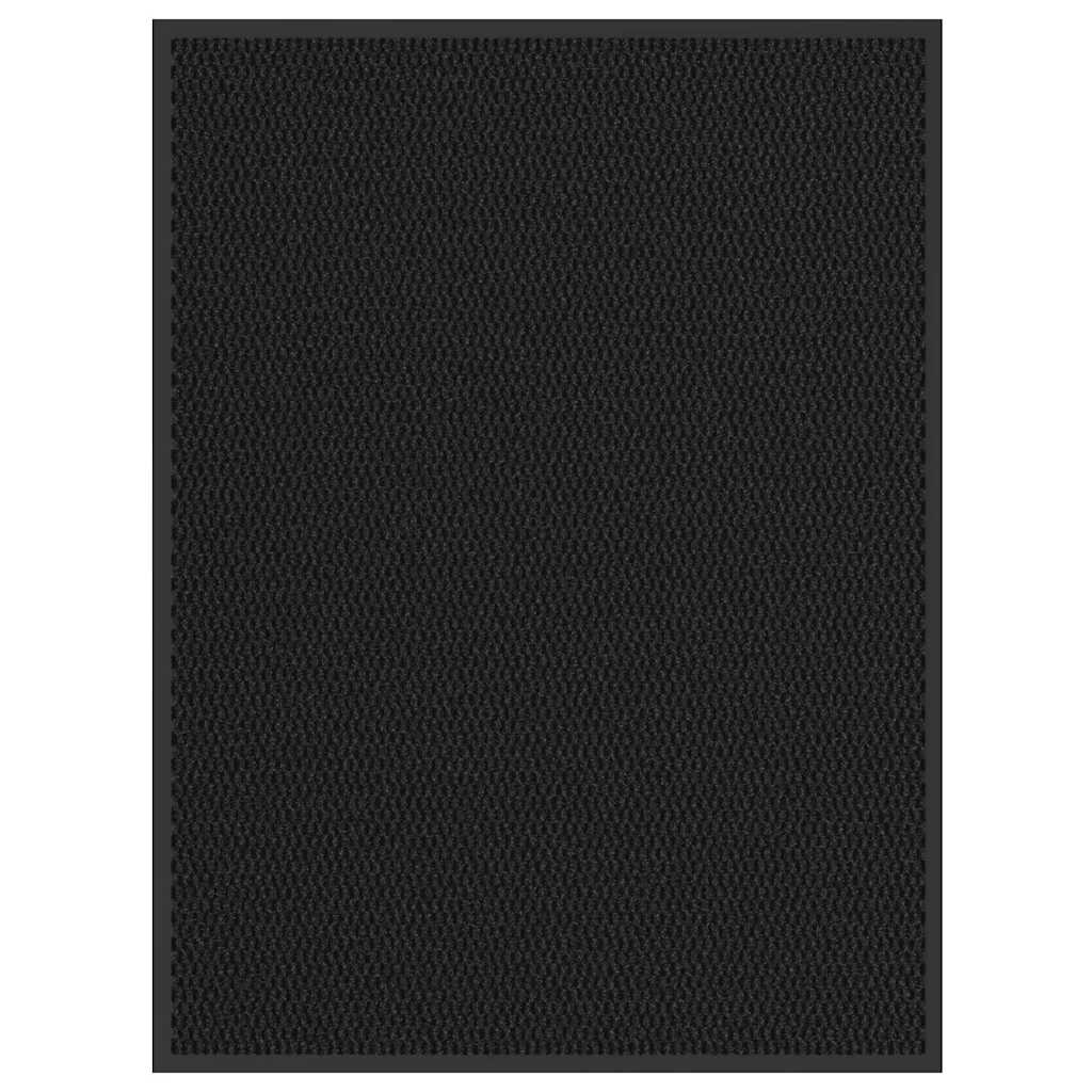 vidaXL Paillasson Noir 80x120 cm
