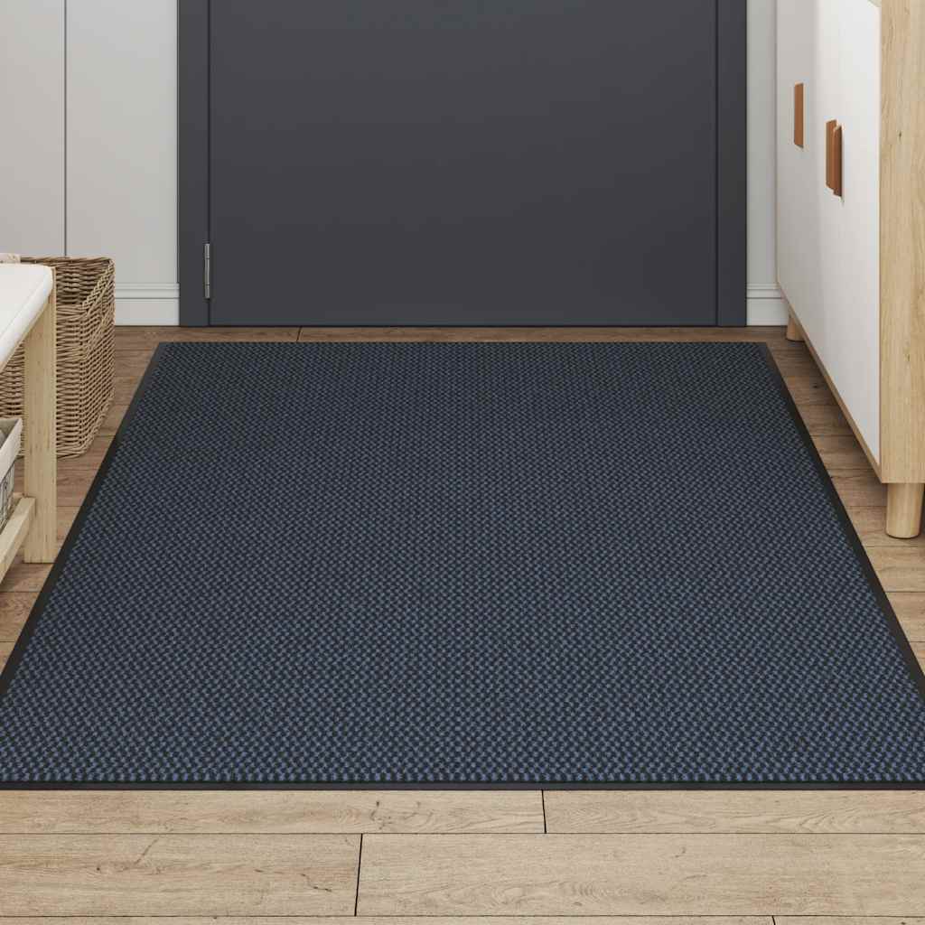 vidaXL Paillasson bleu 115x200 cm