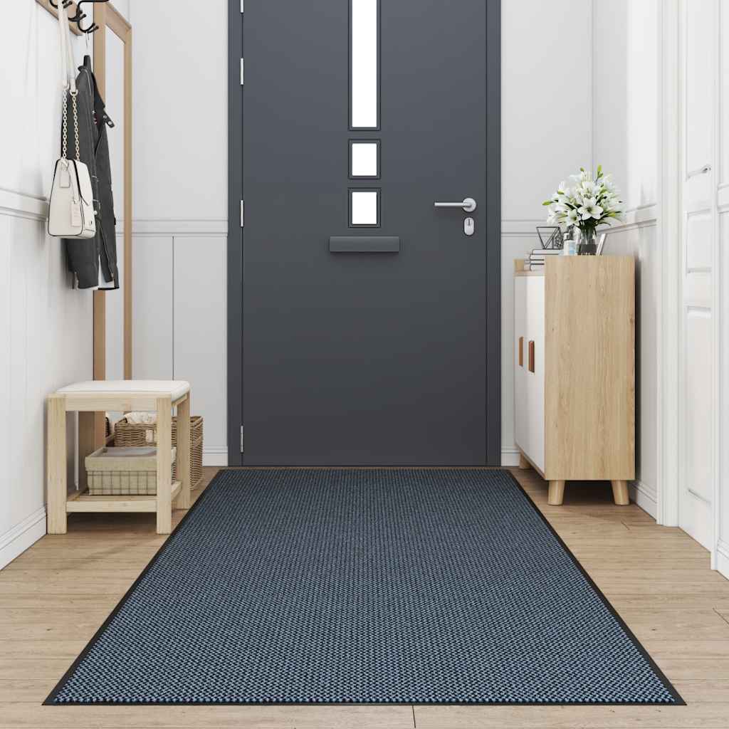 vidaXL Paillasson bleu 115x400 cm