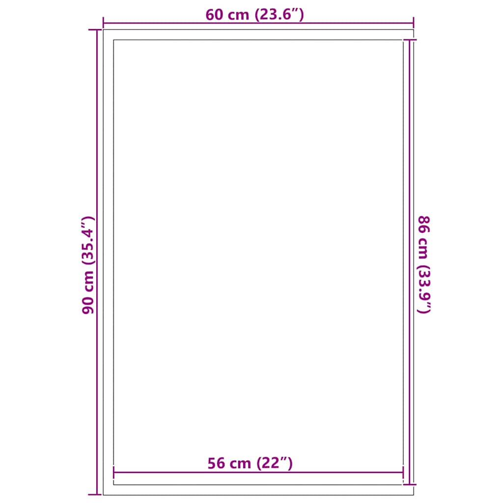 vidaXL Paillasson marron 60x90 cm
