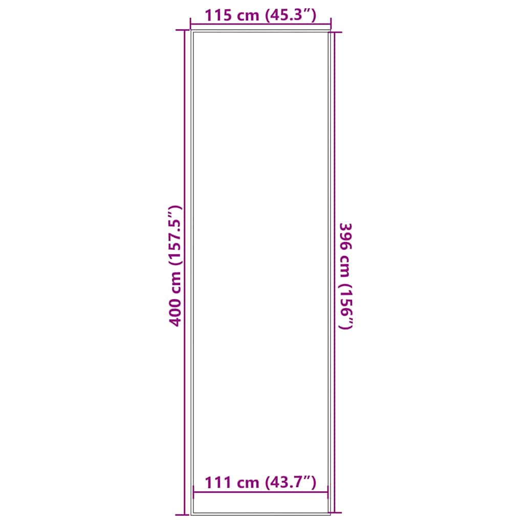 vidaXL Paillasson marron 115x400 cm