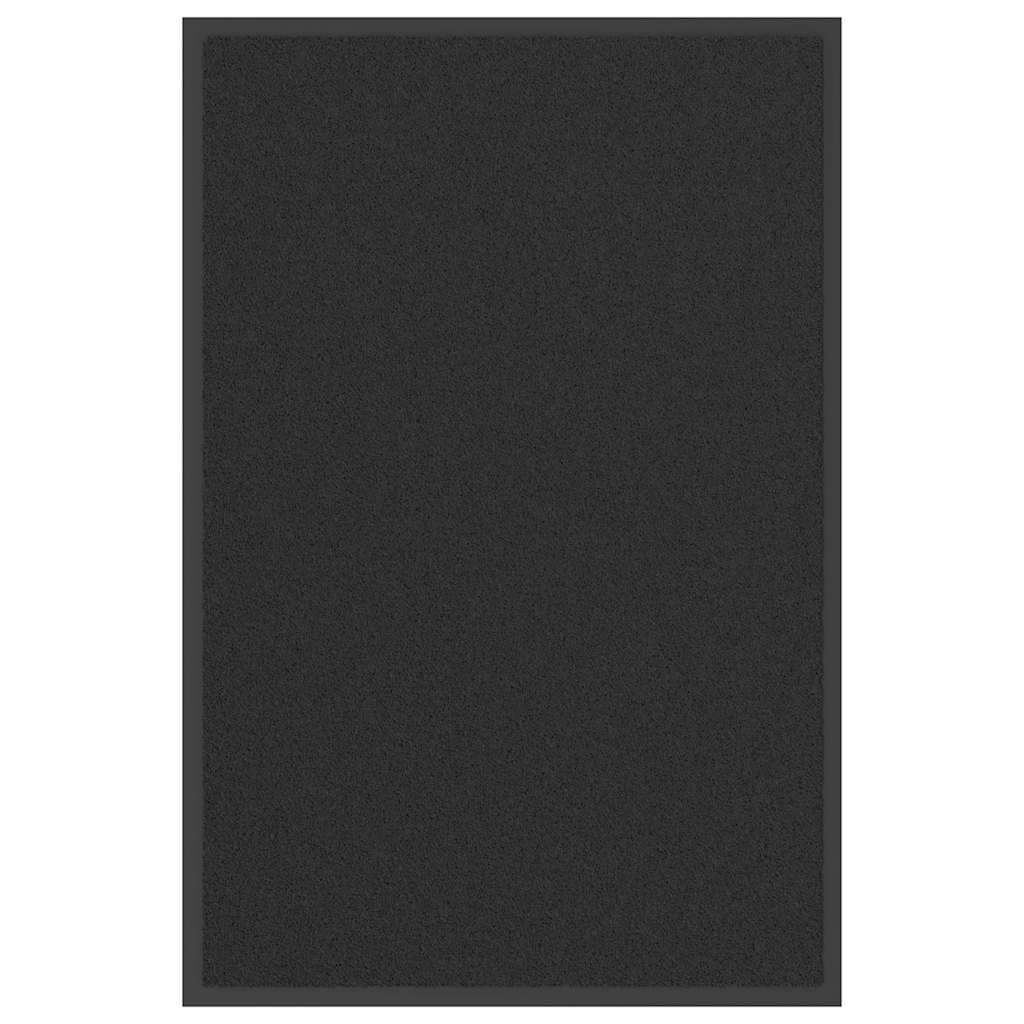 vidaXL Paillasson noir 60x90 cm
