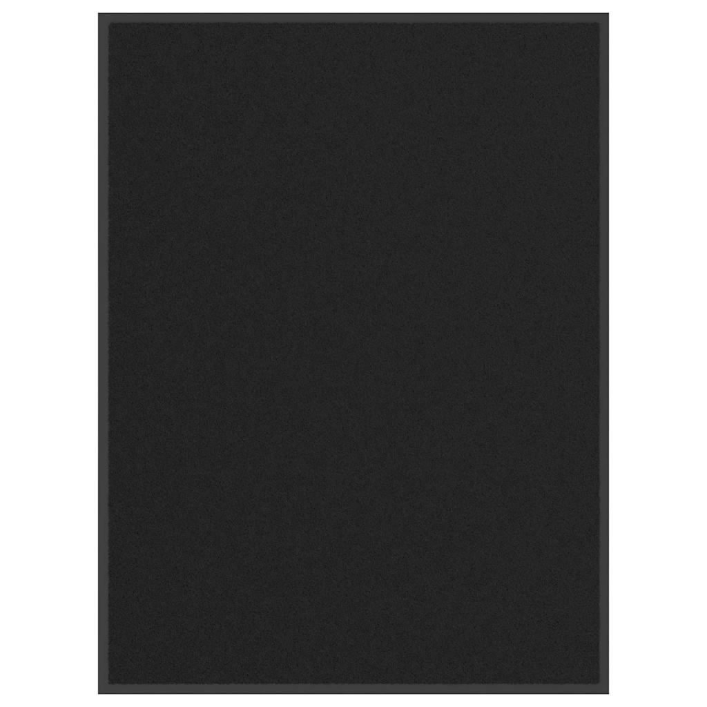 vidaXL Paillasson noir 90x120 cm