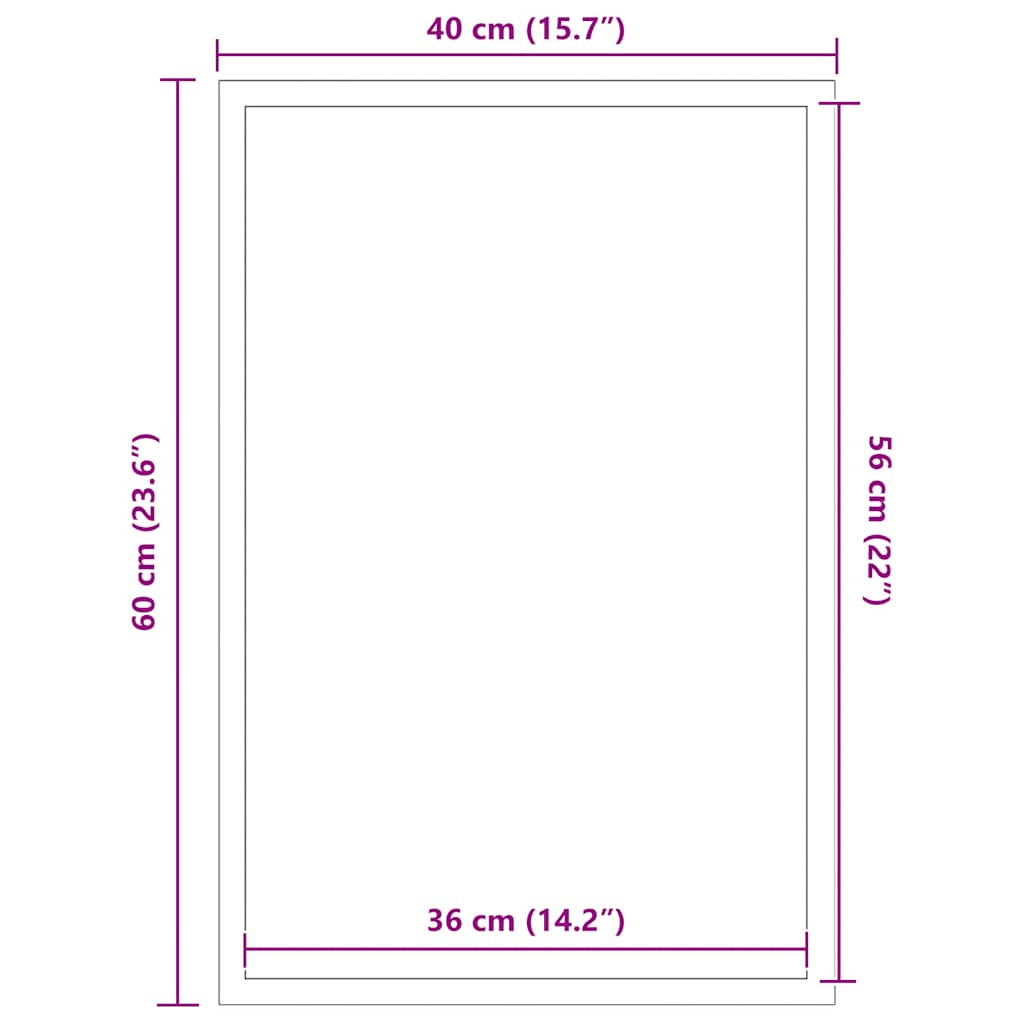 vidaXL Paillasson Marron 40x60 cm