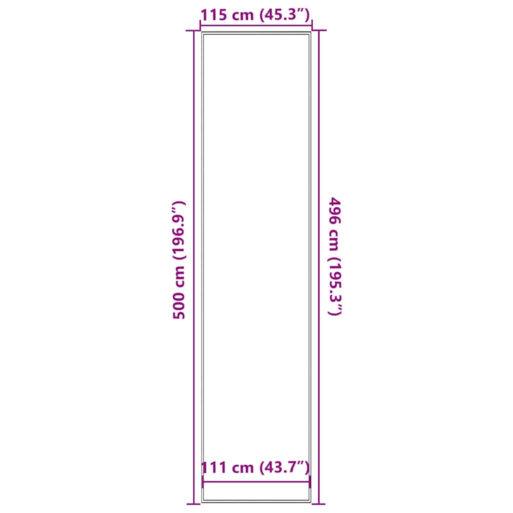 vidaXL Paillasson marron 115x500 cm