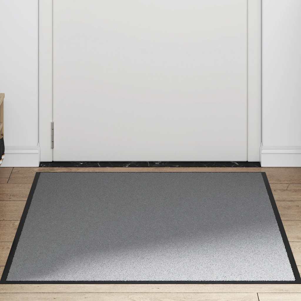 vidaXL Paillasson Gris 90x150 cm