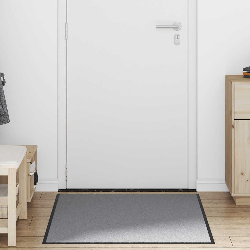 vidaXL Paillasson Gris 90x150 cm