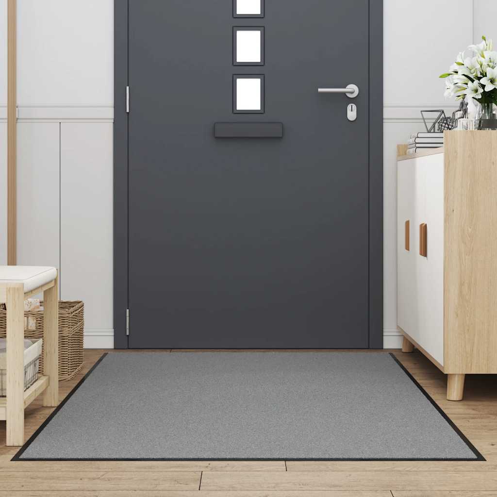 vidaXL Paillasson gris 115x200 cm