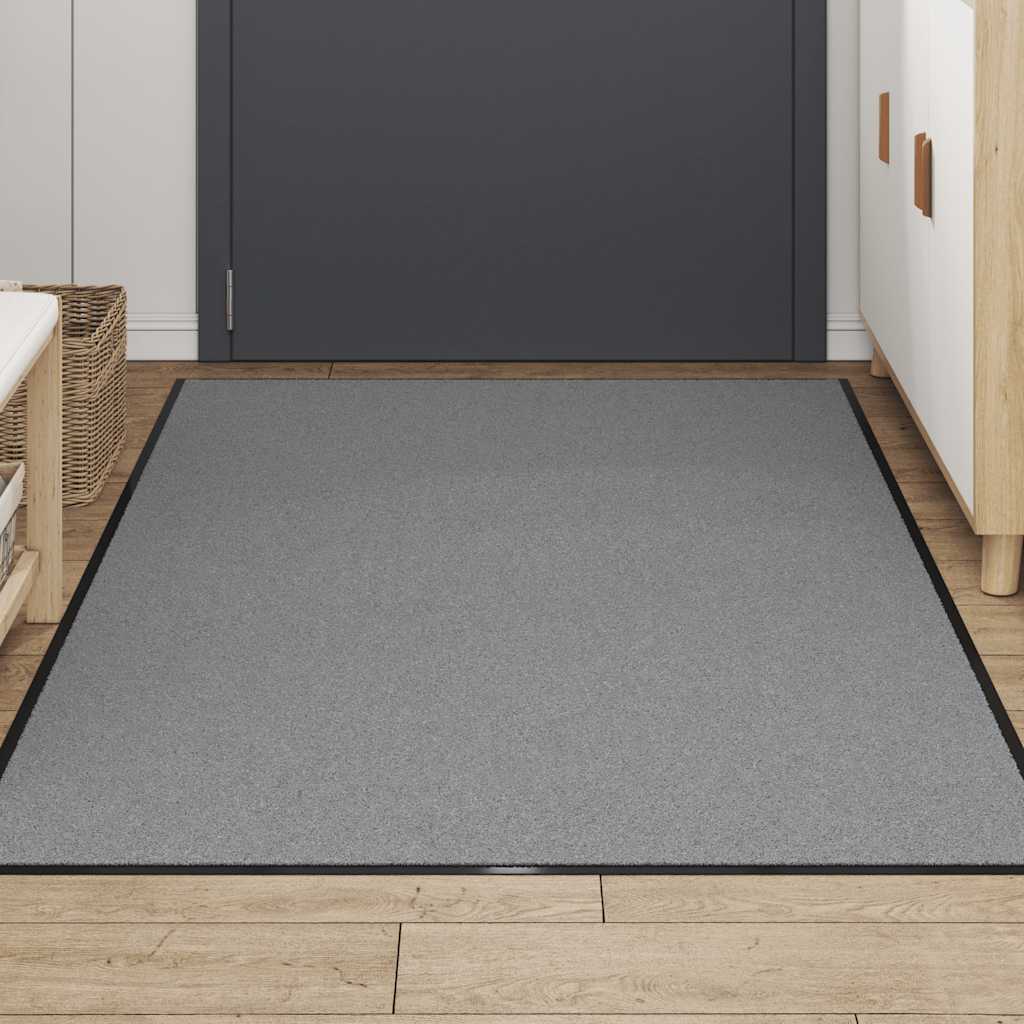 vidaXL Paillasson gris 115x200 cm
