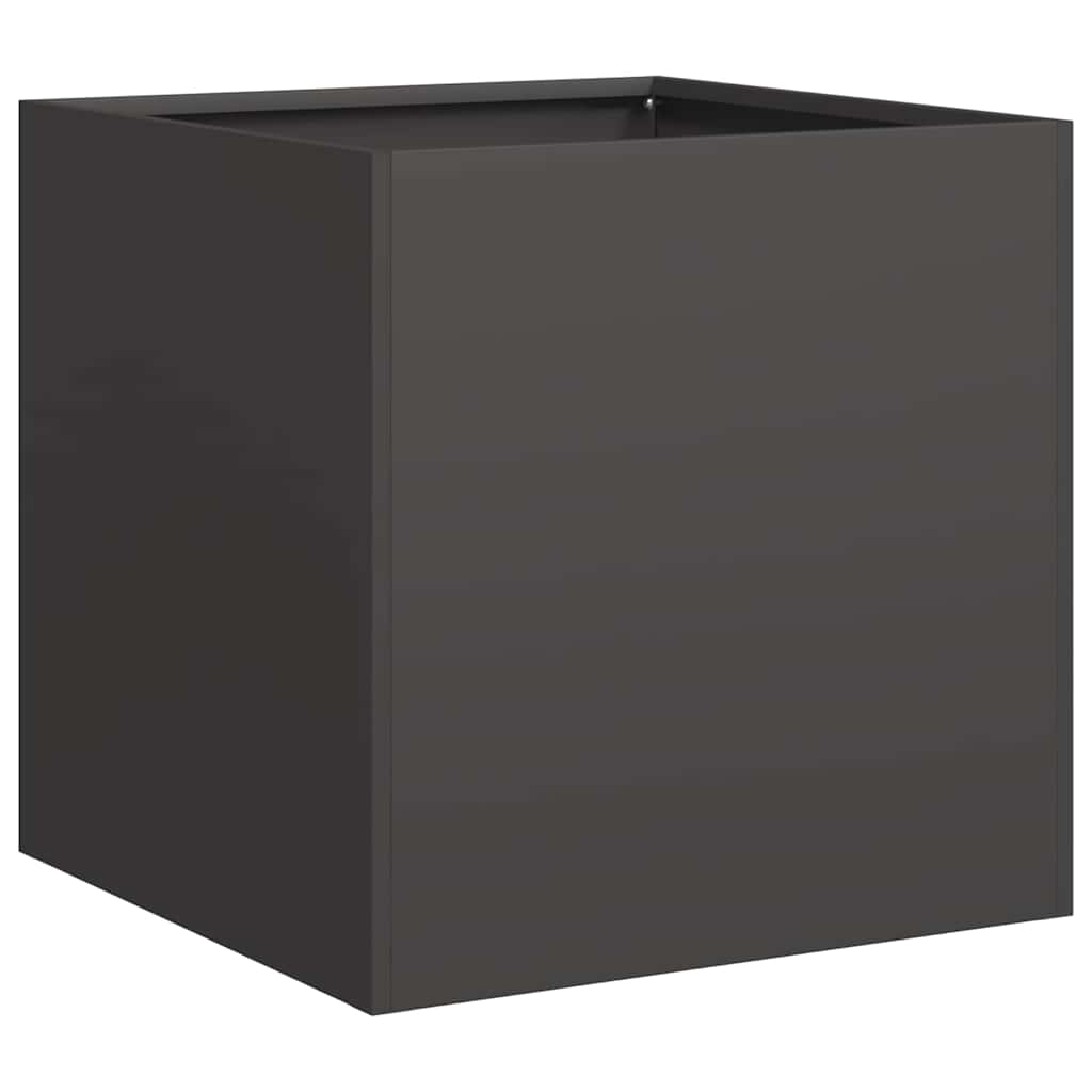 vidaXL Jardinière noir 40x40x40 cm acier laminé à froid