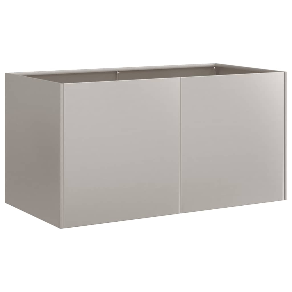 vidaXL Jardinière rouillé 80x40x40 cm acier inoxydable