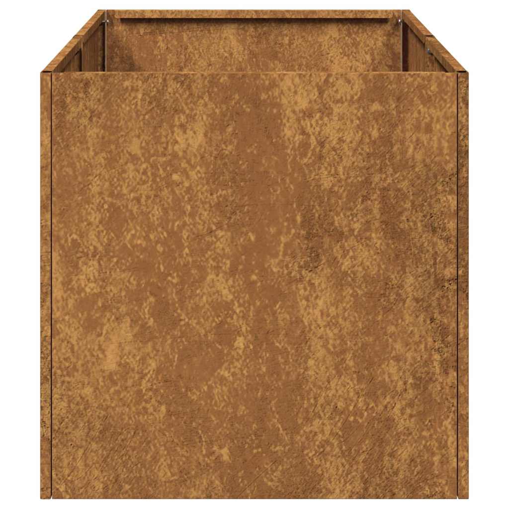 vidaXL Jardinière rouillé 40x80x40 cm acier inoxydable