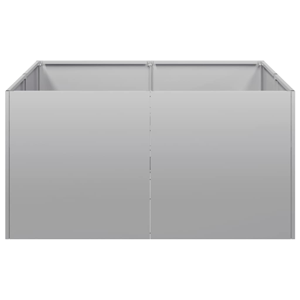 vidaXL Jardinière 80x80x40 cm acier galvanisé