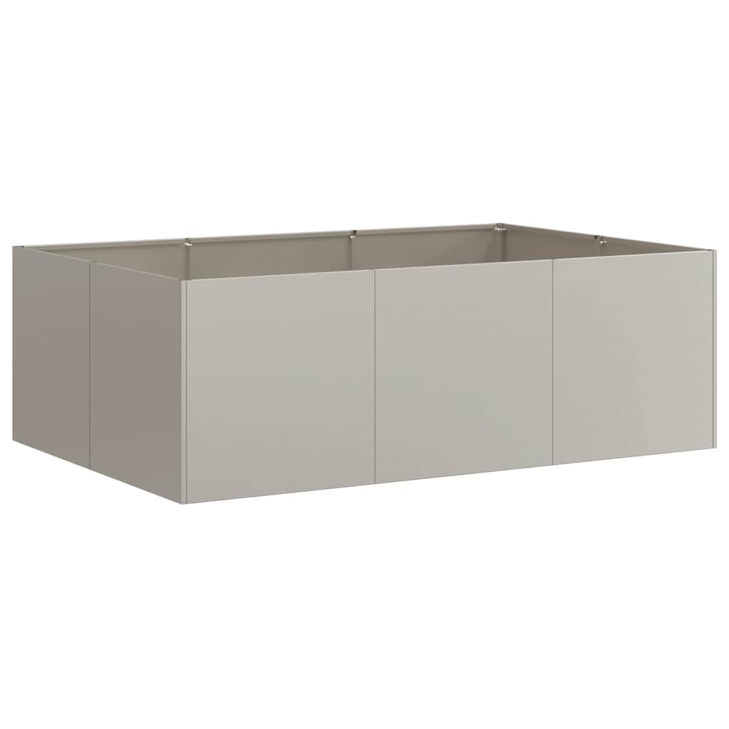 vidaXL Jardinière rouillé 120x80x40 cm acier inoxydable