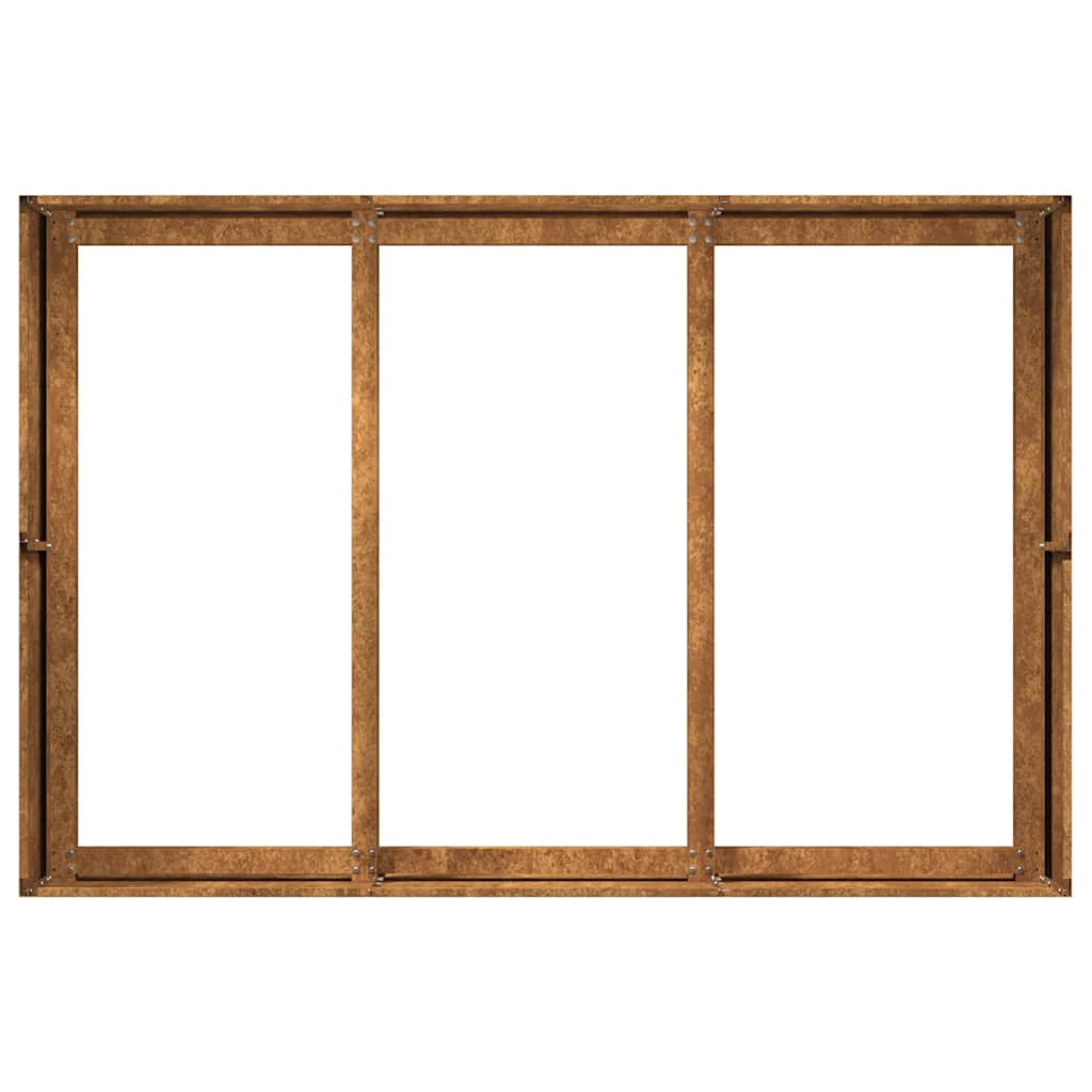 vidaXL Jardinière rouillé 120x80x40 cm acier inoxydable