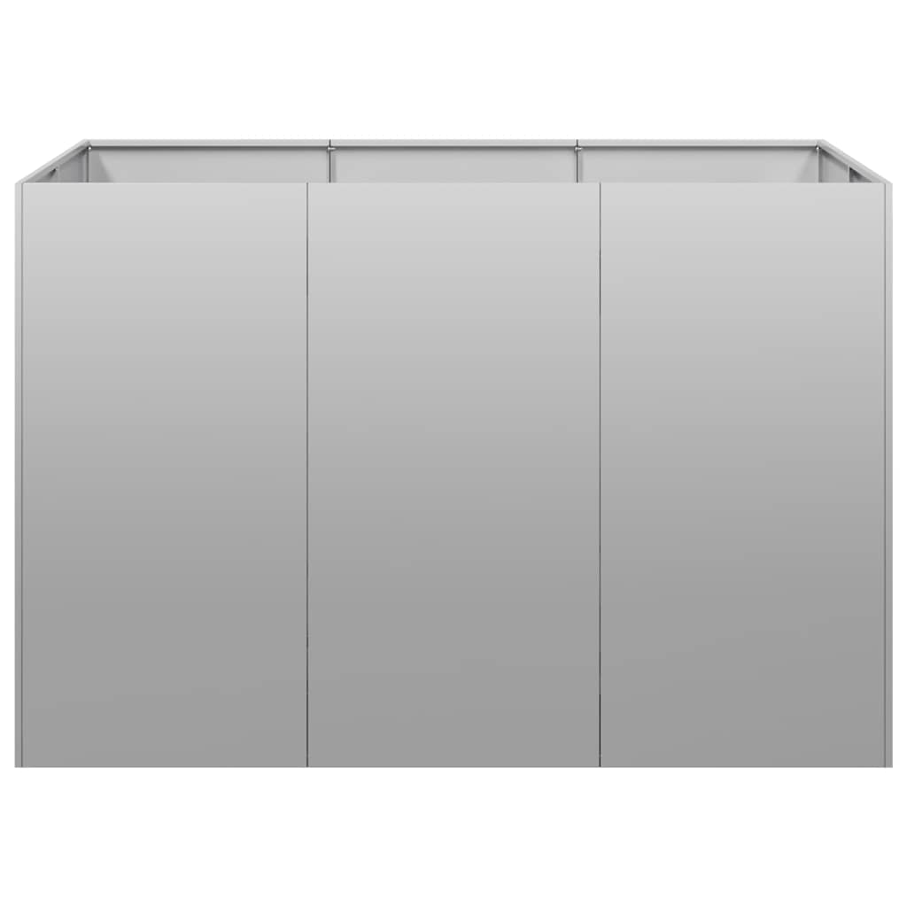 vidaXL Jardinière 120x80x80 cm acier galvanisé