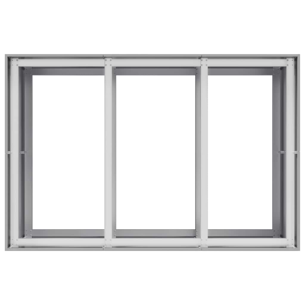 vidaXL Jardinière 120x80x80 cm acier galvanisé