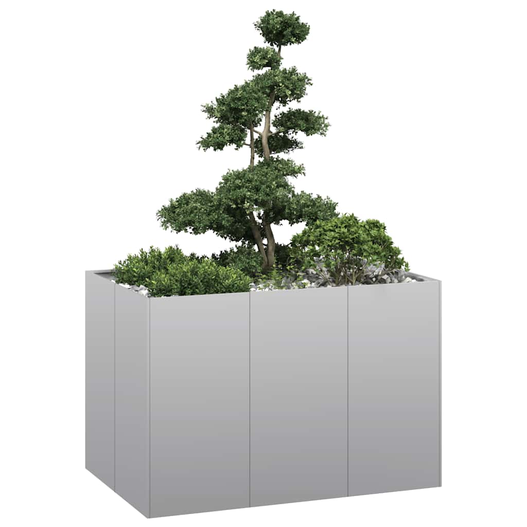 vidaXL Jardinière 120x80x80 cm acier galvanisé