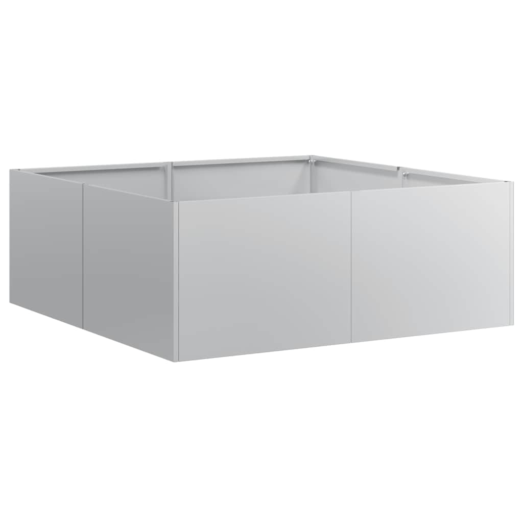 vidaXL Jardinière 80x80x30 cm acier galvanisé