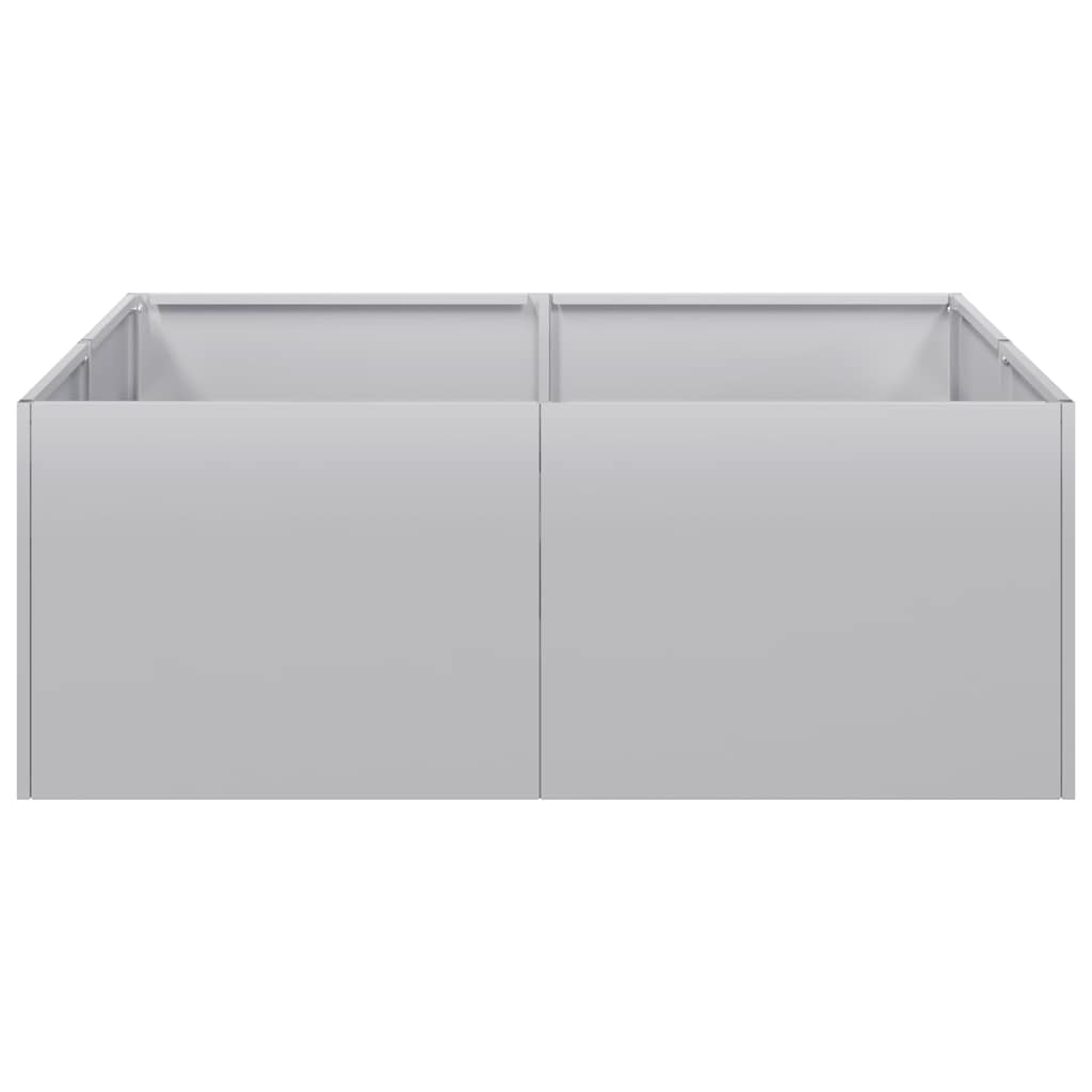 vidaXL Jardinière 80x80x30 cm acier galvanisé