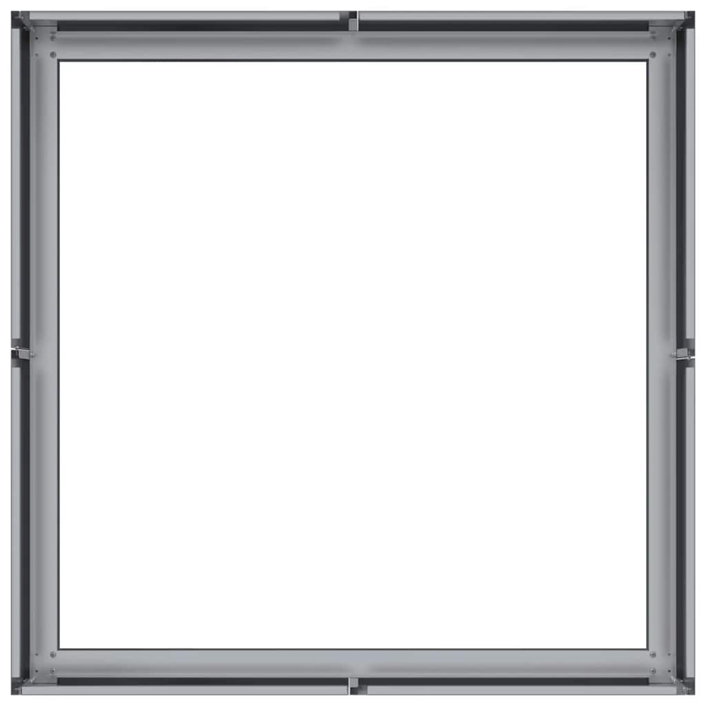 vidaXL Jardinière 80x80x30 cm acier galvanisé