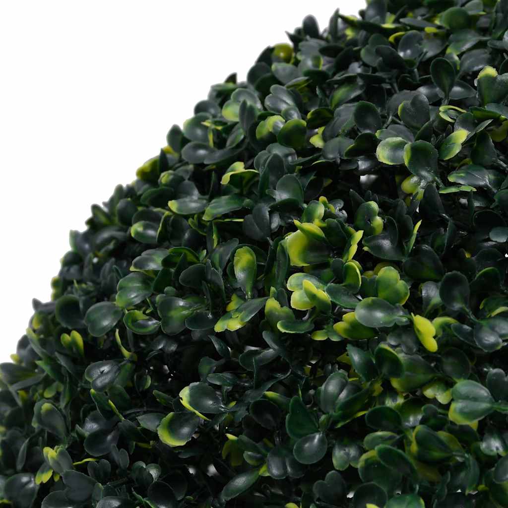 vidaXL Boules de buis artificielles avec lumières LED 2 pcs vert 52 cm