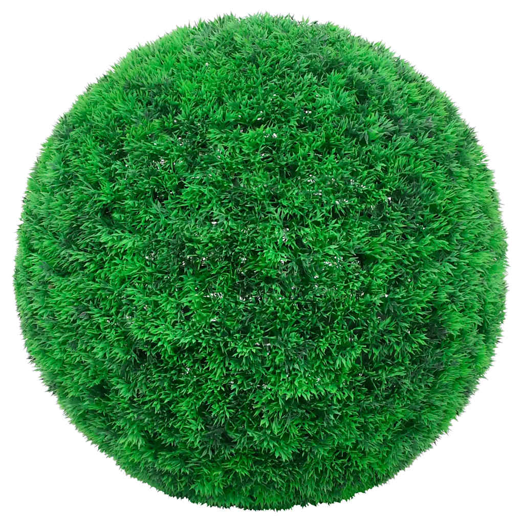 vidaXL Boules de buis artificielles avec lumières LED 2 pcs vert 52 cm