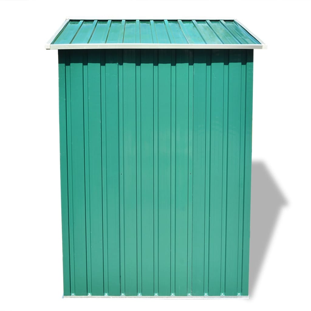 vidaXL Abri de stockage pour jardin Métal Vert 204 x 132 x 186 cm